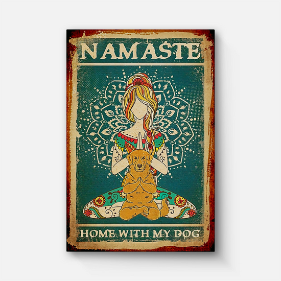 Namaste Hippie Girl Canvas 