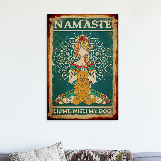 Namaste Hippie Girl Canvas 