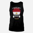 Ägyptischer Stolz Schwarzes Unisex TankTop: Nicht perfekt, aber Ägypter Spruch