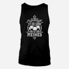 Schwarzes Fußball-Unisex TankTop für Herren Fußball ist ihr Leben