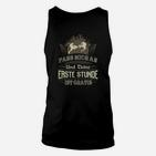 Schwarzes Motivations-Unisex TankTop Fass Mich und Erhalte Eine Gratisstunde