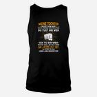 Schwarzes Unisex TankTop Vater Tochter Schutz Spruch & Faust Motiv