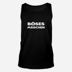 Böses Mädchen Schwarzes Unisex TankTop, Coole Aufdruck Mode für Frauen