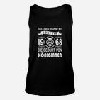 Das Leben Beginnt mit 50 Unisex TankTop - Jahrgang 1968, Königinnen Geburt Tee