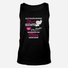 Frauen im März Geboren Unisex TankTop, Schwarzes Damen Tee mit Spruch