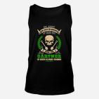 Gärtner Motiv Unisex TankTop Wichtiger als Garten? mit Totenkopf-Design, Lustiges Gärtner-Unisex TankTop