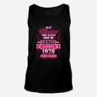 Geburtstags-Unisex TankTop Beste Frauen Jahrgang 1970, Damen Retro-Design