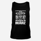 Geburtstags-Unisex TankTop März 1987, Personalisiertes Tee für Jubiläum