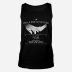 Großvater Enkelin Unisex TankTop, Er ist ihr Held, Sie ist Prinzessin