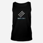 Herren Unisex TankTop Next Try! - Motivierender Aufdruck, Schwarz/Weiß