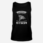 Herren Unisex TankTop Sternzeichen Stier, Motivierender Spruch Design