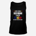 Humorvolles Unisex TankTop für Herren Mann einer Rumänin, Lustiges Design