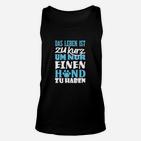 Hundeliebhaber Unisex TankTop Leben ist zu kurz für nur einen Hund - Schwarz