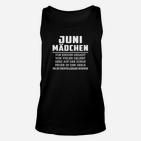 Juni Mädchen Unisex TankTop Glücklicher Geburtstag Spruch, Lustiges Outfit