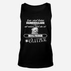 Lustiges Malteser Glitzer Unisex TankTop für Hundefreunde