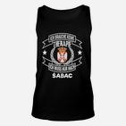 Lustiges Unisex TankTop Ich brauche keine Therapie - nur Šabac, mit serbischem Wappen