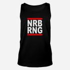 NRB RNG Schriftzug Schwarzes Unisex TankTop im Blockdesign, Coole Streetwear