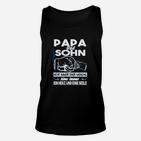 Papa und Sohn Herz und Seele Unisex TankTop, Nashorn Design