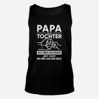 Papa und Tochter Herz und Seele, Schwarzes Spruch Unisex TankTop