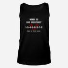 Schaltmuster Unisex TankTop Schwarz, 1-3-5-7-2-4-6-8 Schaltknauf Spruch-Unisex TankTop