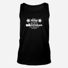 Schwarzes Herren-Unisex TankTop Potsdam-Spruch, Fast Perfekte Frauen Design