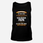 Verrückter Schlagzeug Papa Herren Unisex TankTop, Lustiger Spruch