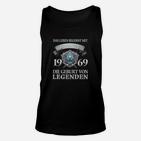 Vintage 1969 Geburtsjahr Legenden Unisex TankTop, Retro Look Design