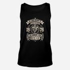 Vintage 1976 Geburt von Legenden Unisex TankTop, Retro Style Schwarzes Tee