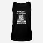 Vorsicht Frauchen   Amstaff Ist Harmlos Unisex TankTop