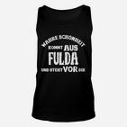 Wahre Schönheit aus Fulda Unisex TankTop, Schwarzes Tee mit Spruch