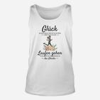 Lustiges Herren Laufshirt Glück kann man nicht kaufen, aber laufen Unisex TankTop