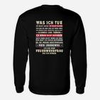 Feuerwehrfrau Stolz Langarmshirts, Leidenschaft Berufsfeuerwehr Motiv