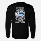 Griechenland-inspiriertes Langarmshirts Santorini-Therapie, Urlaubsstimmung Tee