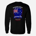 Ich Bin Nicht Perfekt Aber Ein Australier Langarmshirts, Patriotisches Design