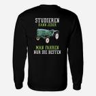 Traktor Langarmshirts für Herren, Spruch für Landwirte und Fahrer