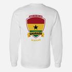 Ghanaer Wappen Herren Langarmshirts, Stolz Ghana Motiv