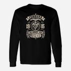 Februar 1985 Geburt von Legenden Schwarzes Langarmshirts, Retro Design Tee