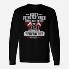 Feuerwehr-Prinzessinnen Langarmshirts, Outfit für Stolze Feuerwehrfrauen