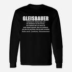 Gleisbauer Definition Lustiges Langarmshirts für Bahnarbeiter