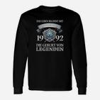 Legenden 1992 Geburtstags-Langarmshirts für Jahrgang Fans