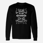 Lustiges Akkordeonspieler Langarmshirts, Witziges Musiker Langarmshirts