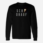 Lustiges Eis SCH Drauf Wortspiel Langarmshirts in Schwarz