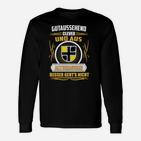 Lustiges Schwarzes Herren Langarmshirts mit Spruch und Coolen Grafiken