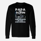 Papa und Sohn Herz und Seele Langarmshirts, Nashorn Design