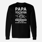 Papa und Tochter Herz und Seele, Schwarzes Spruch Langarmshirts