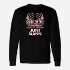 Personalisiertes Geburtsmonat Langarmshirts - Juni Mann Schutzschild Spruch