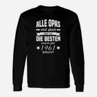 Personalisiertes Langarmshirts Beste Opas 1961, Geburtstags-Langarmshirts für Großväter