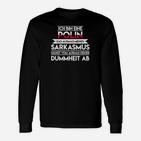 Polin Ausmass Sarkasmus Langarmshirts