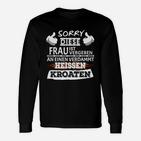 Schwarzes Langarmshirts Vergeben an Einen Heißen Kroaten, Lustiges Spruch Langarmshirts