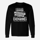 Stolze Ehefrau Langarmshirts, Lustiges Ehemann-Stolz Top für Damen